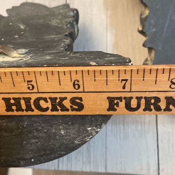 Pair Acanthus Leaf Ornate Wall Shelves Distressed Gold Brown Tan Tones Regency - Picture 11 of 12